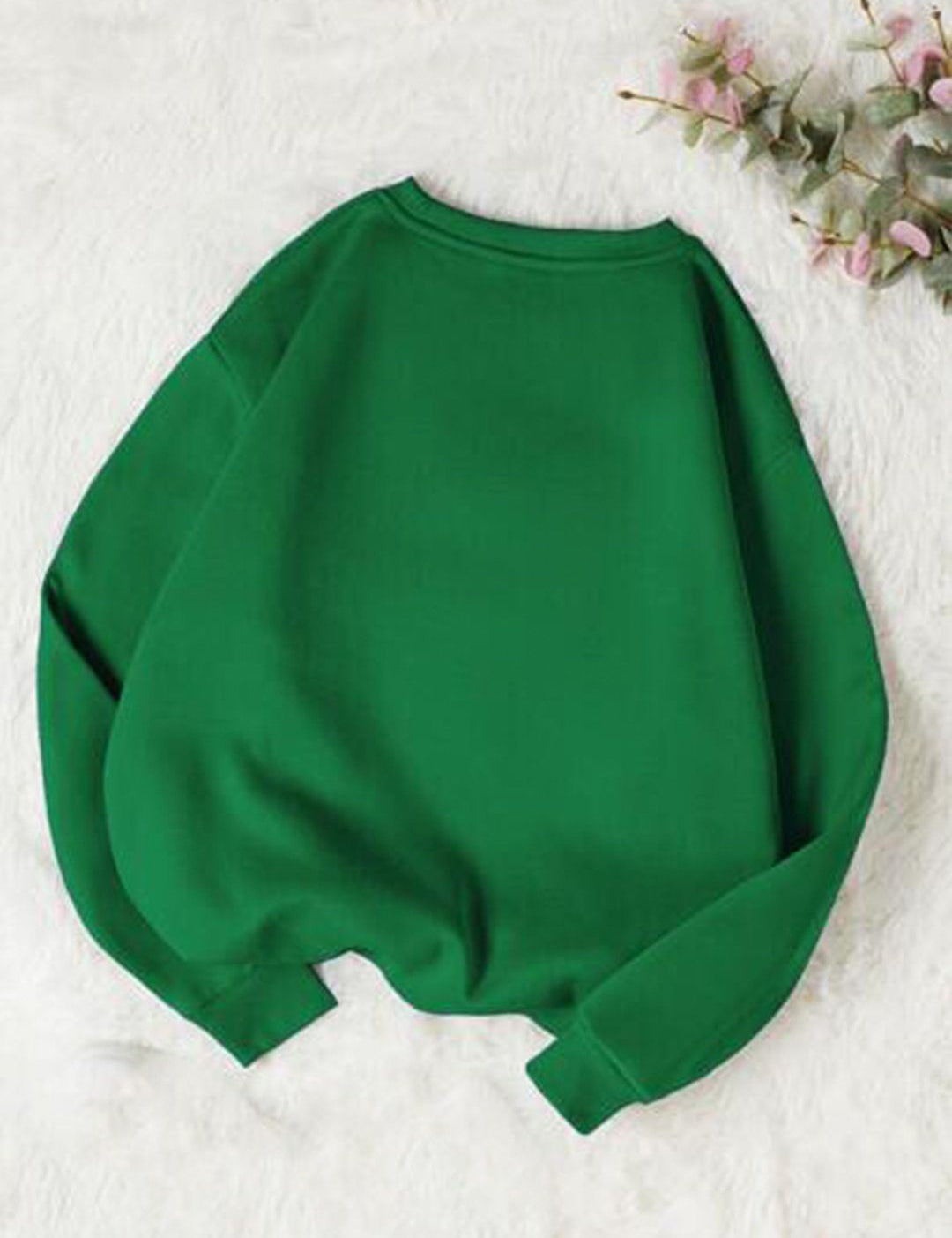 Kotty Round Neck Fleece Pullover Sweatshirt