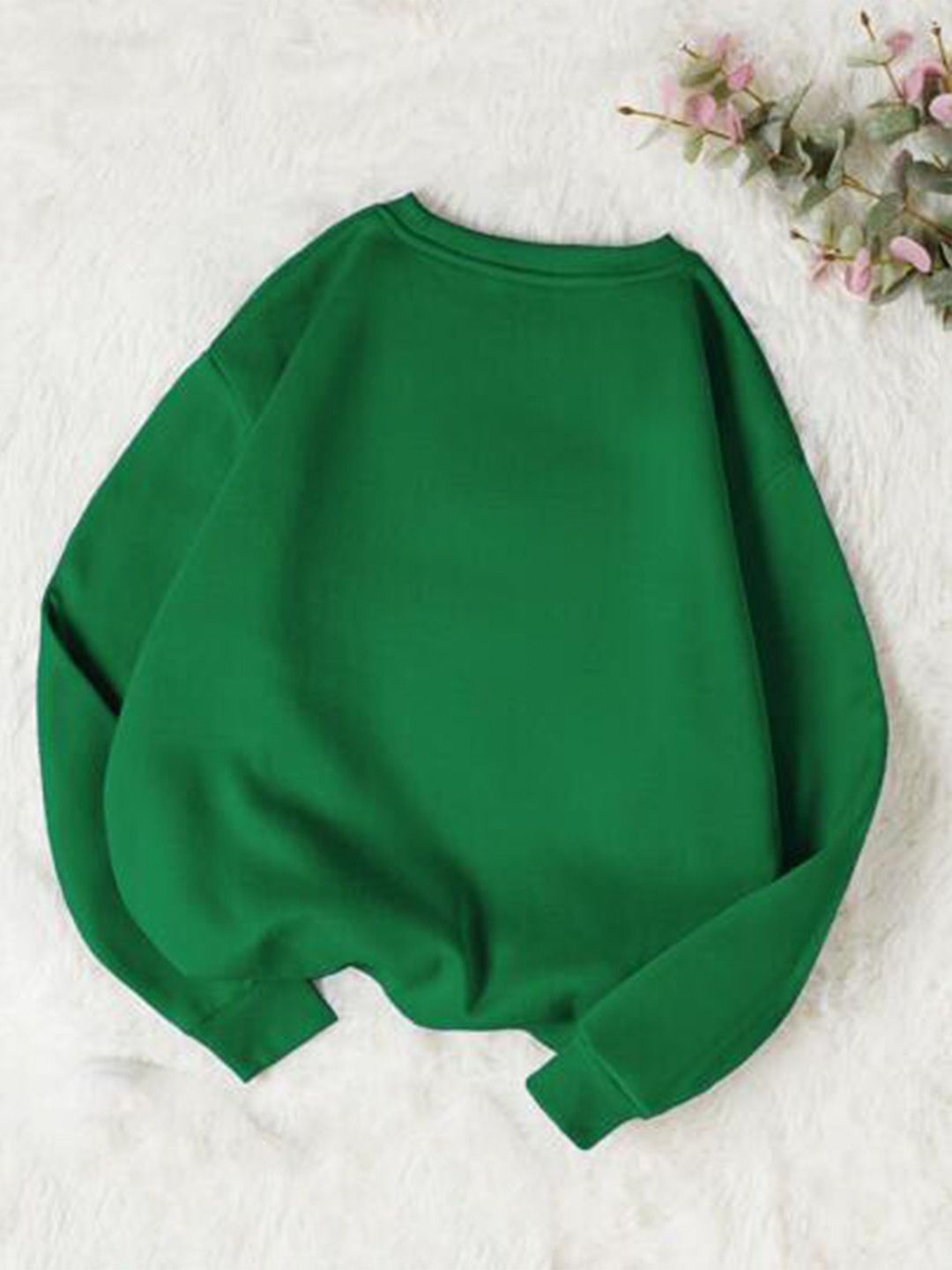 Kotty Round Neck Fleece Pullover Sweatshirt