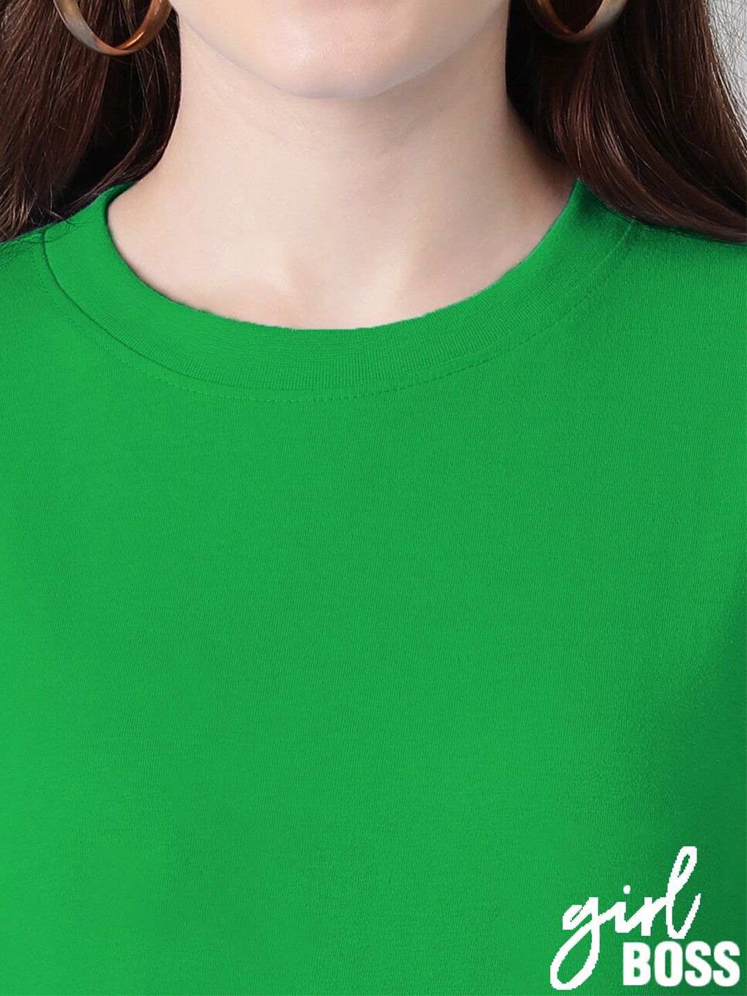 Kotty Typography Printed Round Neck Drop-Shoulder Sleeves Oversized T-shirt