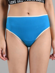 Kotty Women Blue Solid Hipster Briefs KTTWOMENSPANTY04
