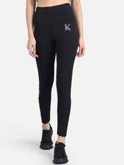 Kotty Women Black & White Printed Tights