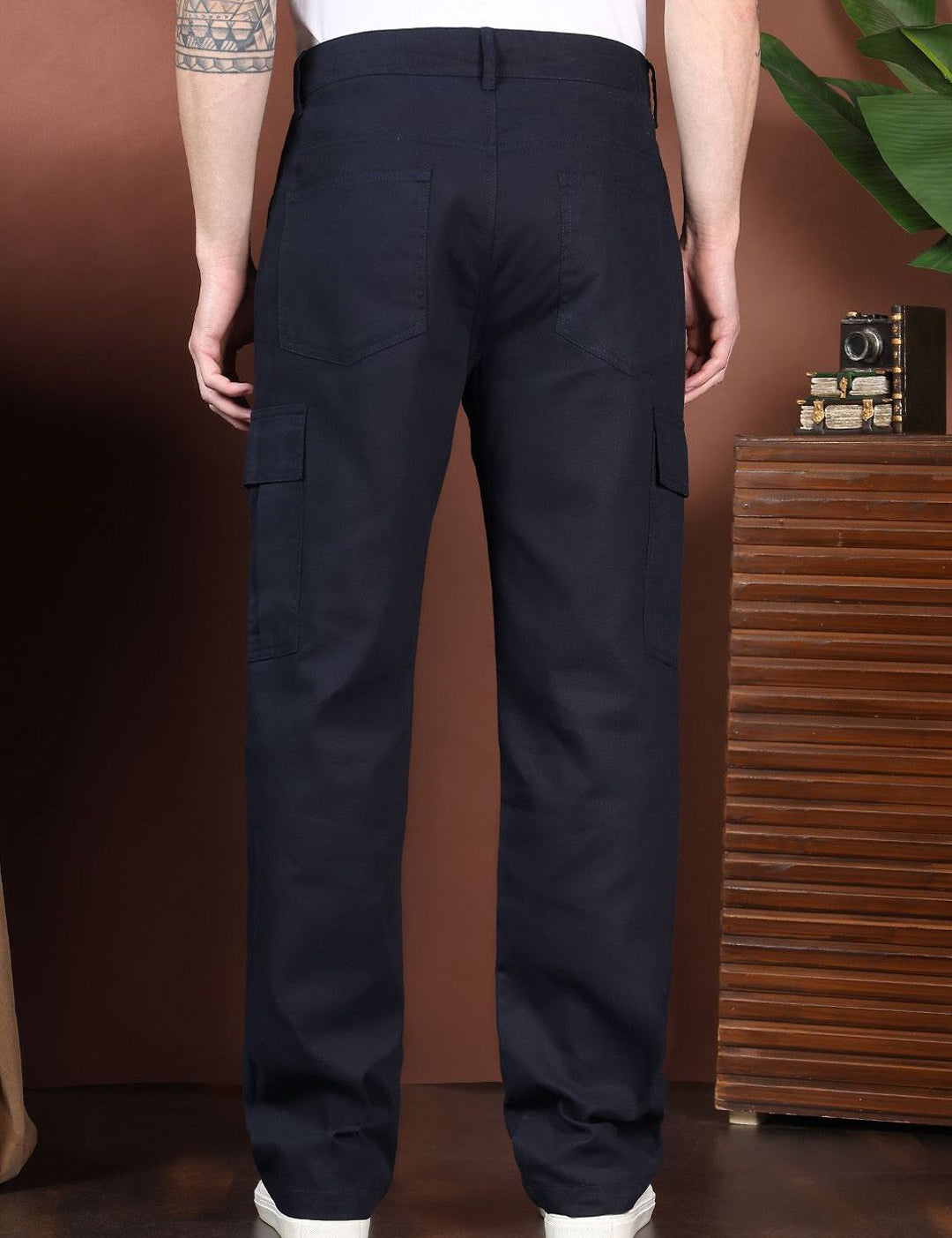 Kotty Men Relaxed Easy Wash Cargos Trousers