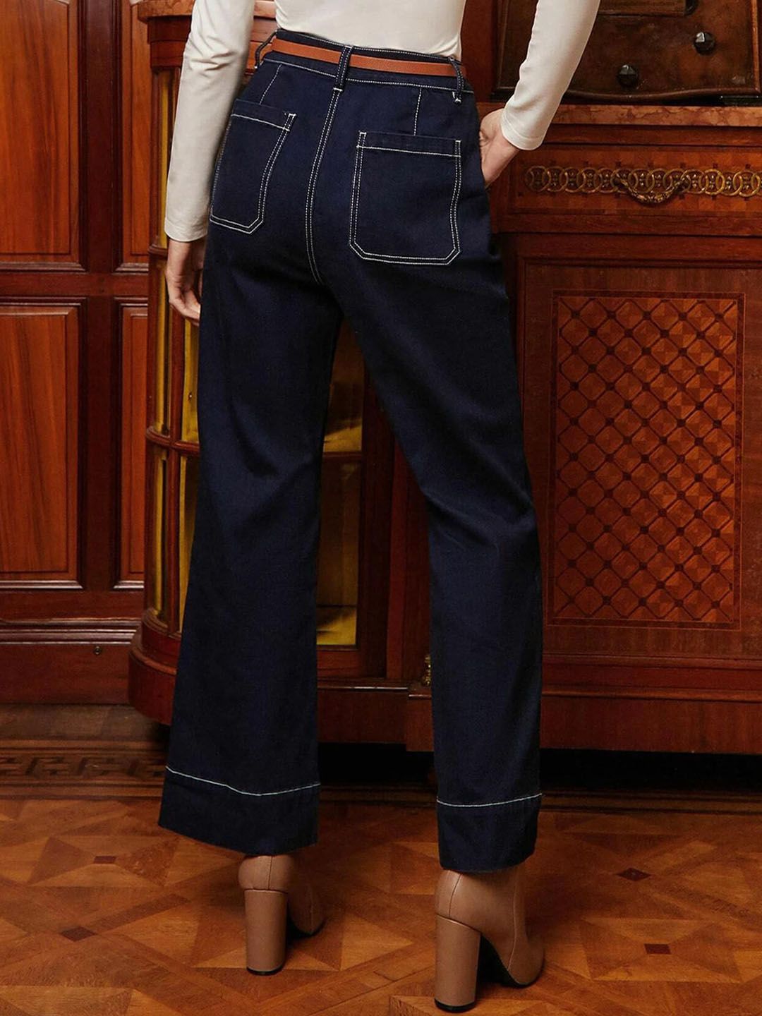 Kotty Women Jean Bootcut High-Rise Stretchable Jeans