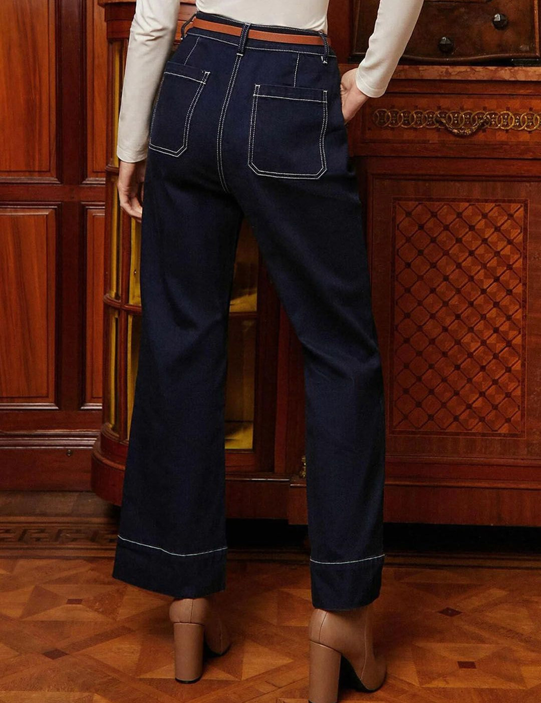 Kotty Women Jean Bootcut High-Rise Stretchable Jeans