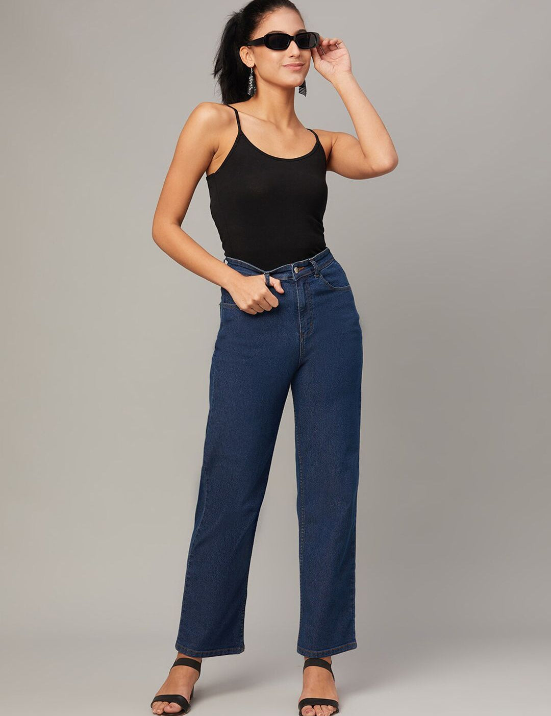 Kotty Women Jean Straight Fit High-Rise Jeans