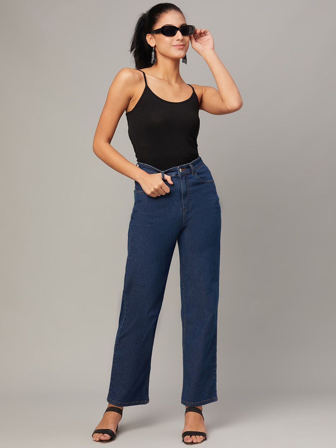 Kotty Women Jean Straight Fit High-Rise Jeans