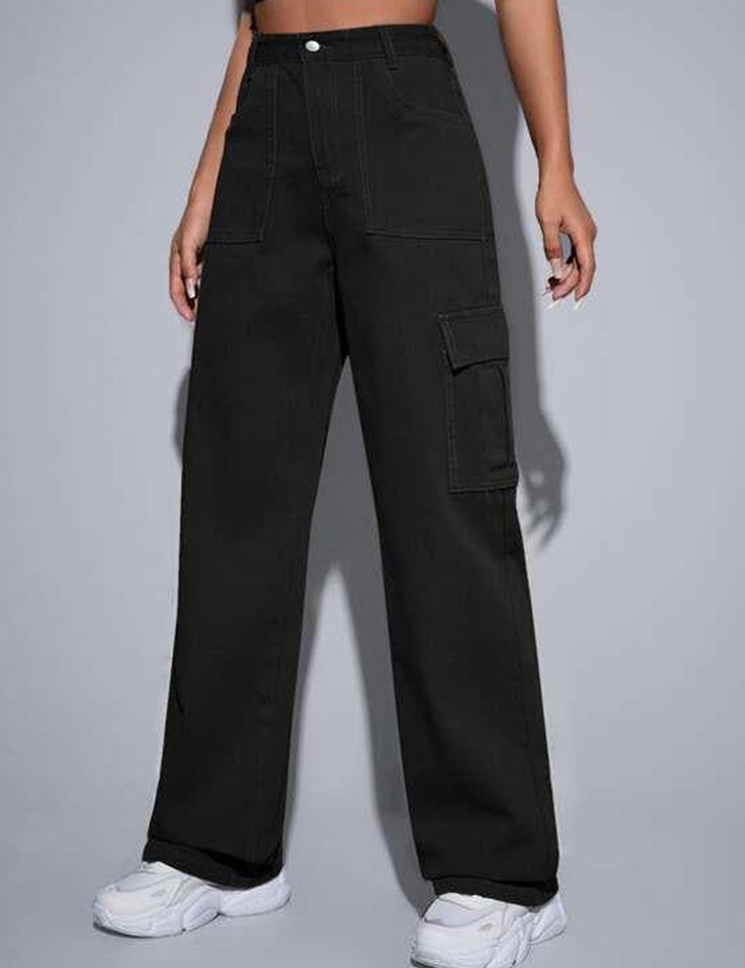 Kotty Women Black Jean High-Rise Clean Look Stretchable Jeans