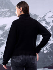 Kotty Women High Neck Pullover Sweater
