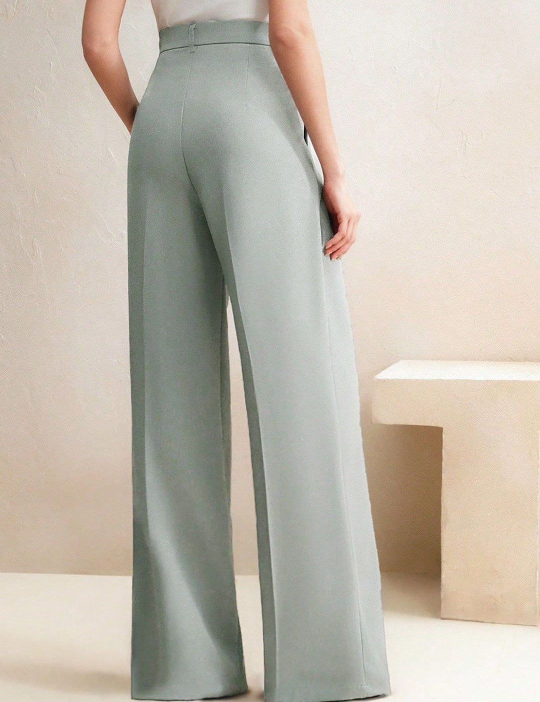 Kotty Women High-Rise Easy Wash Single Pleated Trousers