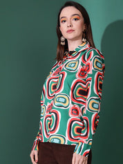 Kotty Women Opaque Printed Casual Shirt