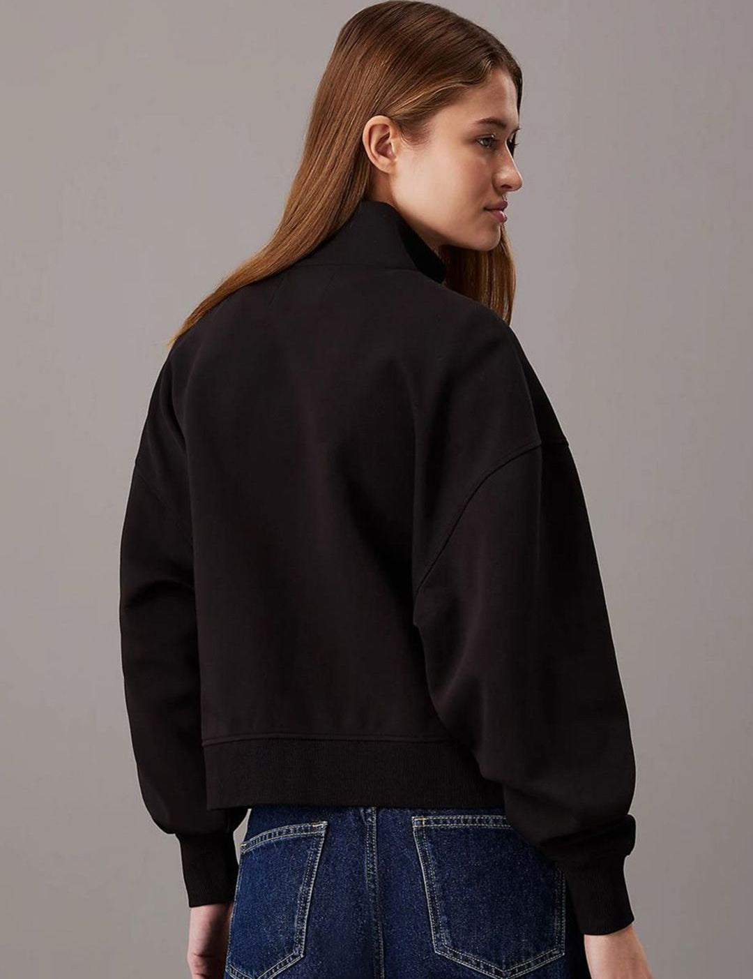 Kotty Women High Neck Front-Open Sweatshirt