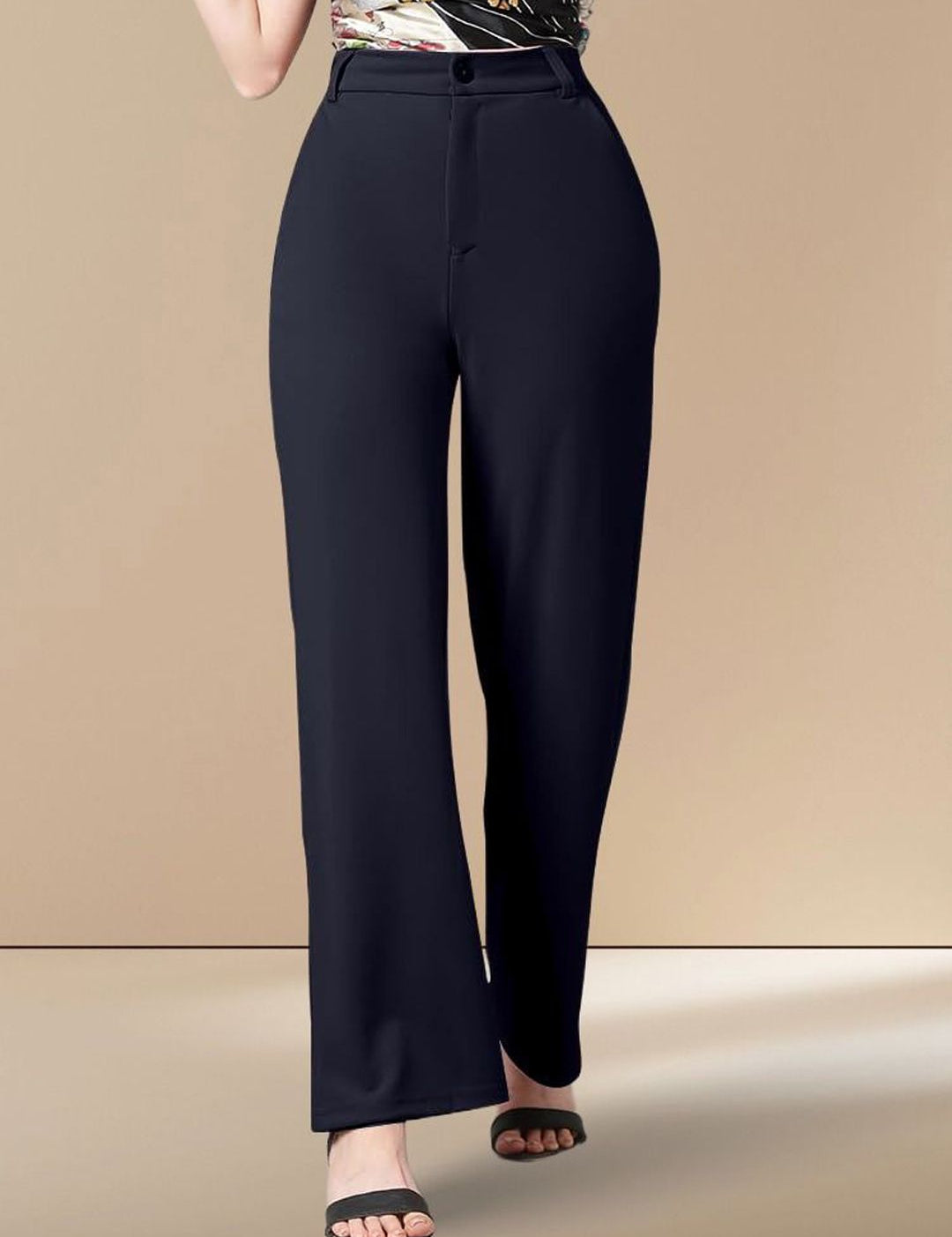 Kotty Women Straight Fit High-Rise Parallel Trouser