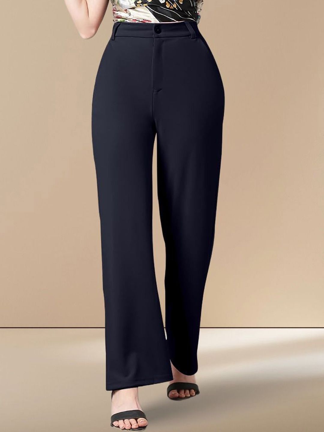 Kotty Women Straight Fit High-Rise Parallel Trouser