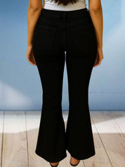 Kotty Women Bootcut High-Rise Mildly Distressed Stretchable Jeans