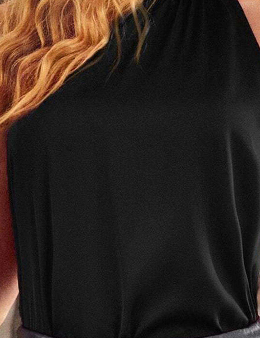 Kotty Women Halter Neck Sleeveless Satin Top