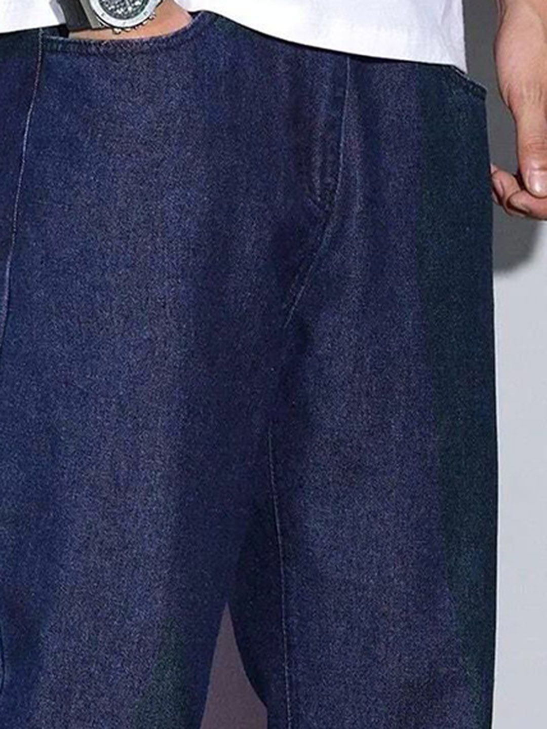 Kotty Men Relaxed Fit Mid-Rise Stretchable Jeans