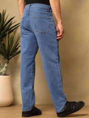 Kotty Men Relaxed Fit Mid-Rise Cotton Stretchable Jeans