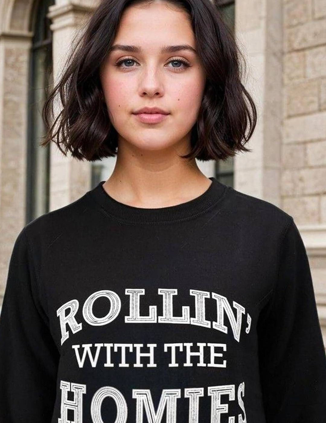 Kotty Women Typography Printed Full Sleeve Sweatshirt