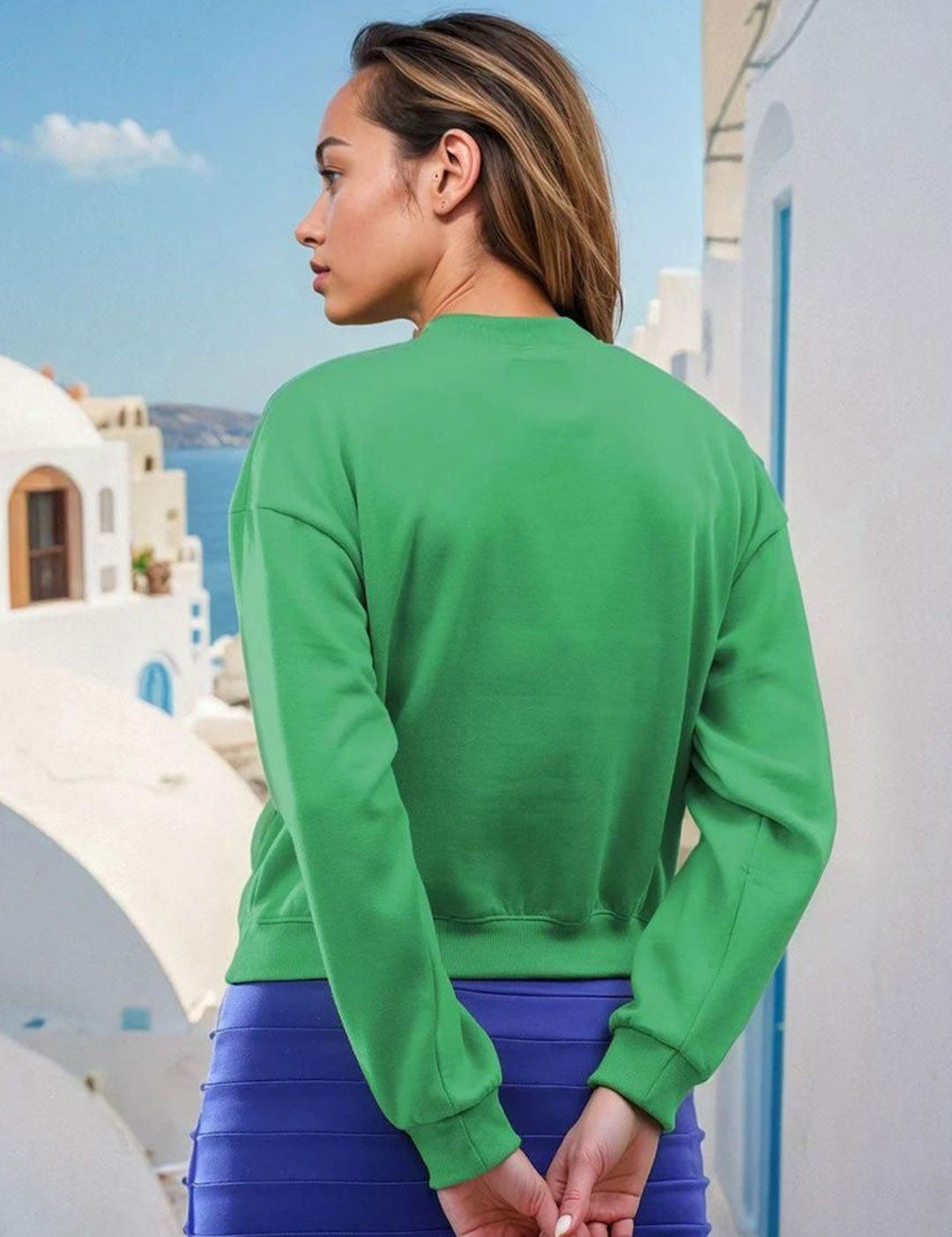 Kotty Women Graphic Printed Round Neck Sweatshirt