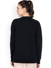 Kotty Women Black Printed Sweatshirt