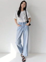 Kotty Women Relaxed Fit High-Rise Clean Look Heavy Fade Stretchable Jeans