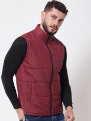 Kotty Men Maroon Outdoor Puffer Jacket