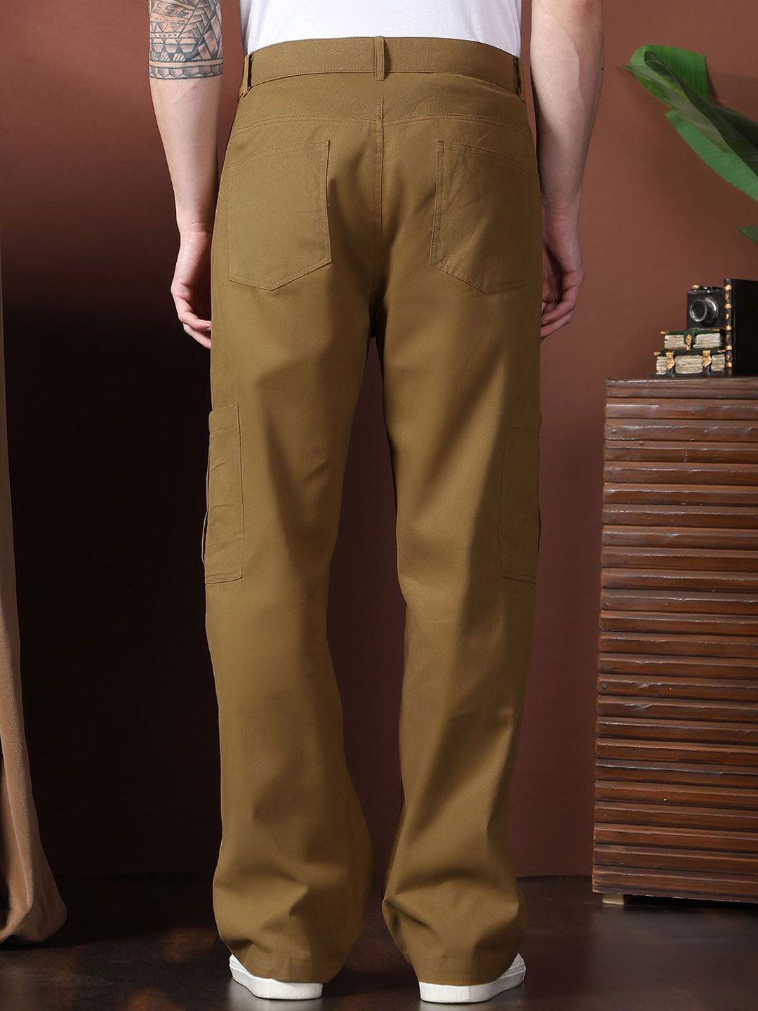 Kotty Men Relaxed Easy Wash Cargos Trousers