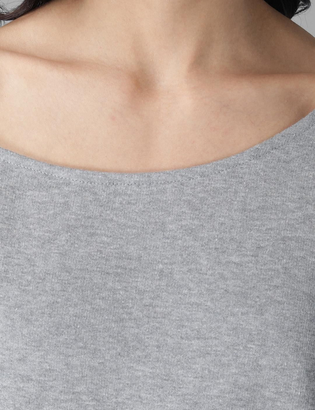 Kotty Women Grey Solid Sweatshirt