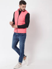 Kotty Men Pink Outdoor Puffer Jacket