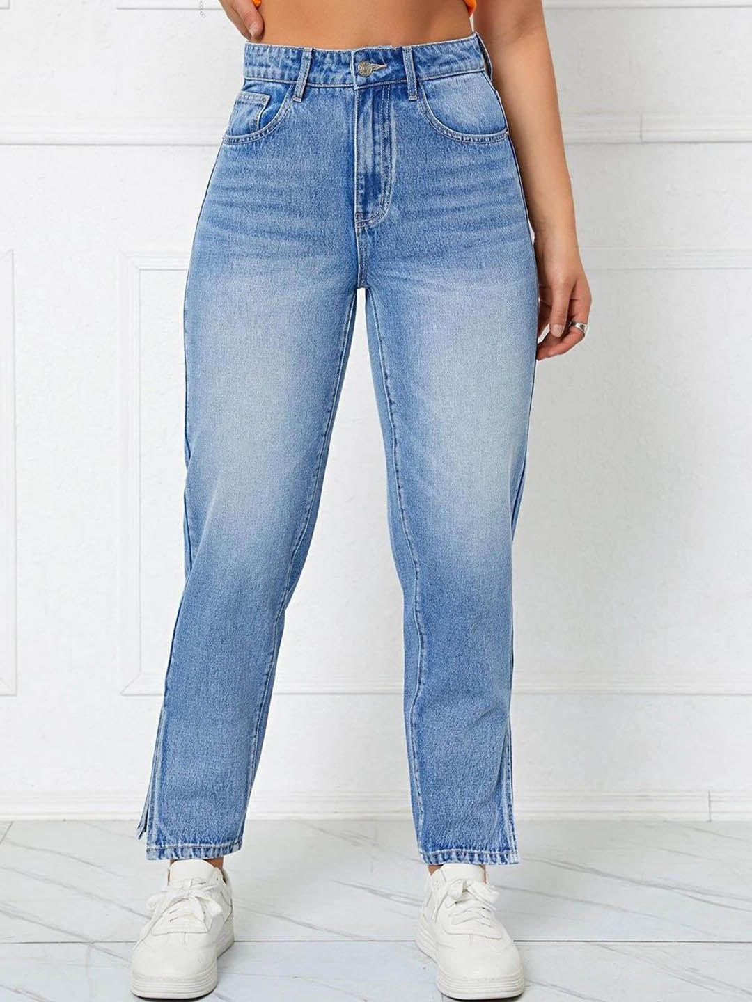 Kotty Women Light Blue Jean High Rise Light Fade Stretchable Jeans