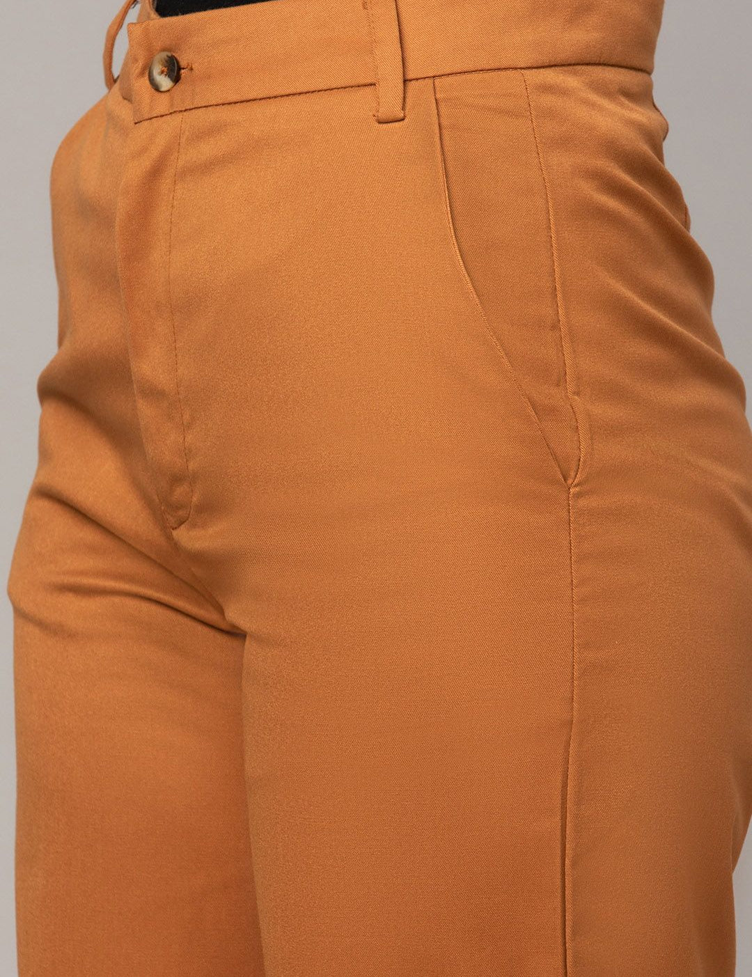 Kotty Women Relaxed Straight Fit High-Rise Easy Wash Trousers