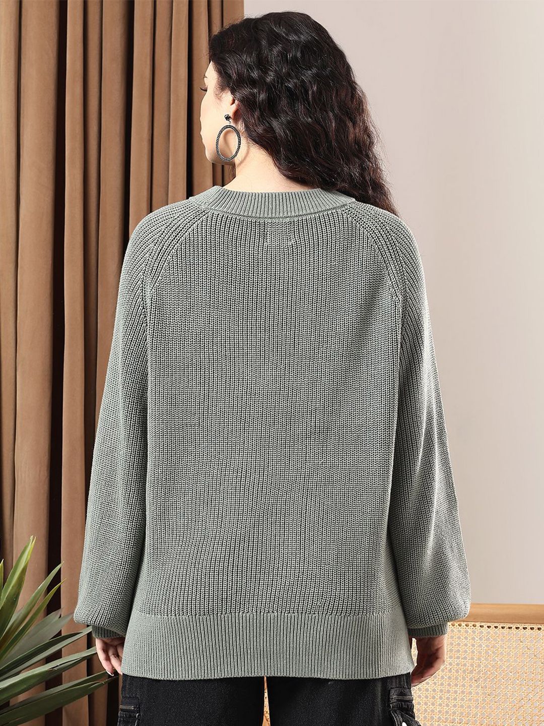 Kotty Women Ribbed Cotton Pullover