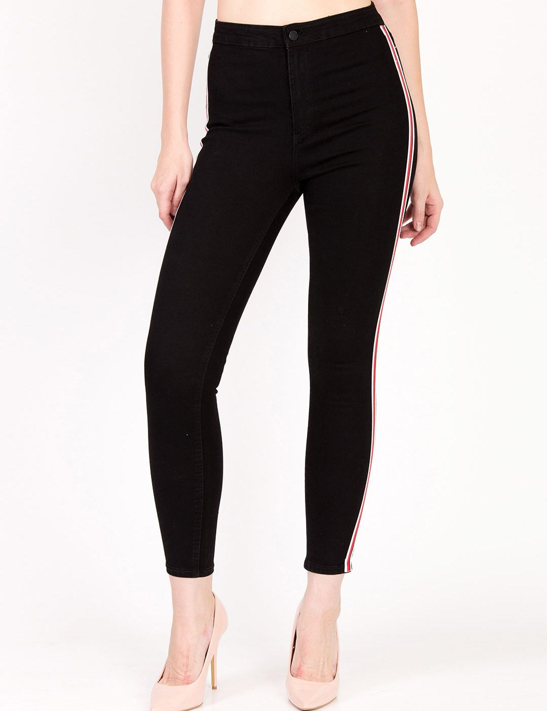 Kotty Women Black Skinny Fit High-Rise Clean Look Jeans