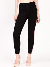 Kotty Women Black Skinny Fit High-Rise Clean Look Jeans