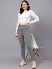 KOTTY Basics Women Skinny Fit High-Rise Mildly Distressed Stretchable Jeans