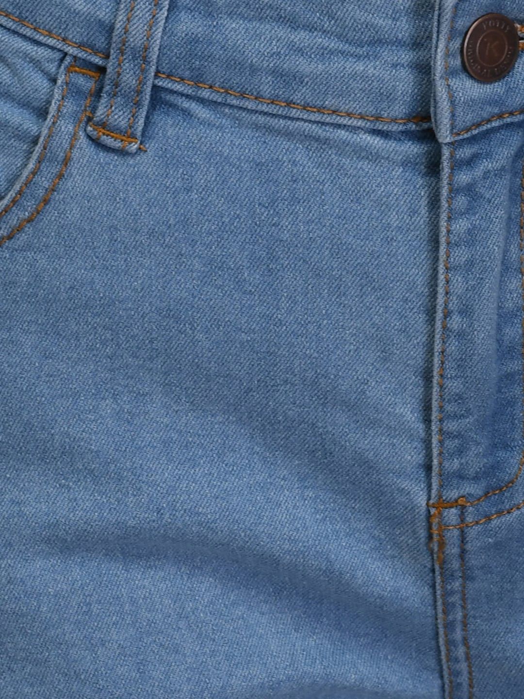 Kotty Women Blue Straight Fit High-Rise Clean Look Jeans