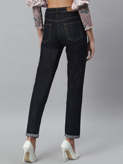 Kotty Women Black Slim Fit High-Rise Stretchable Jeans