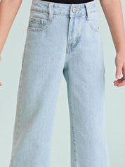 Kotty Girls Jean Mid-Rise Clean Look Stretchable Jeans