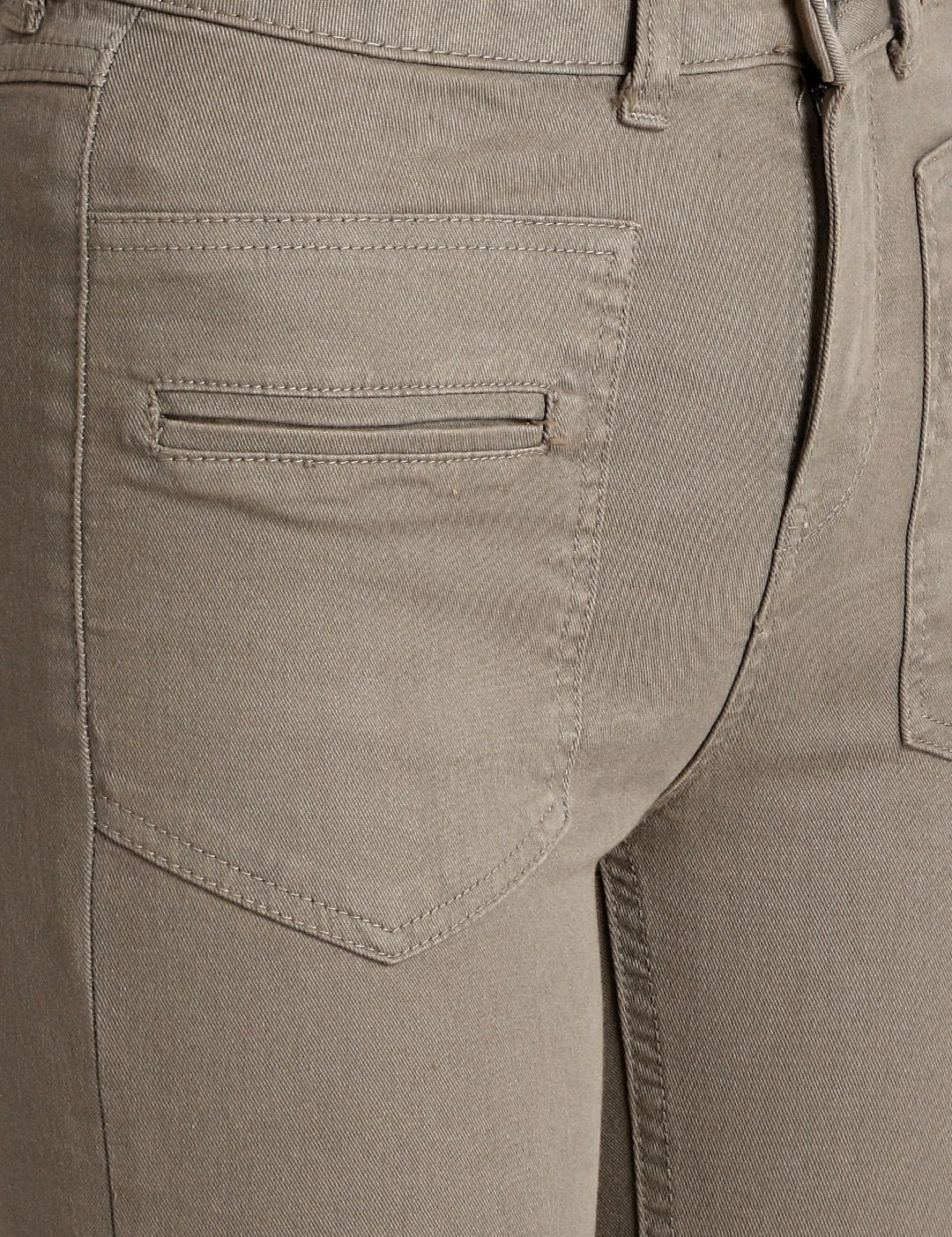 Kotty Women Taupe Skinny Fit High-Rise Slash Knee Jeans