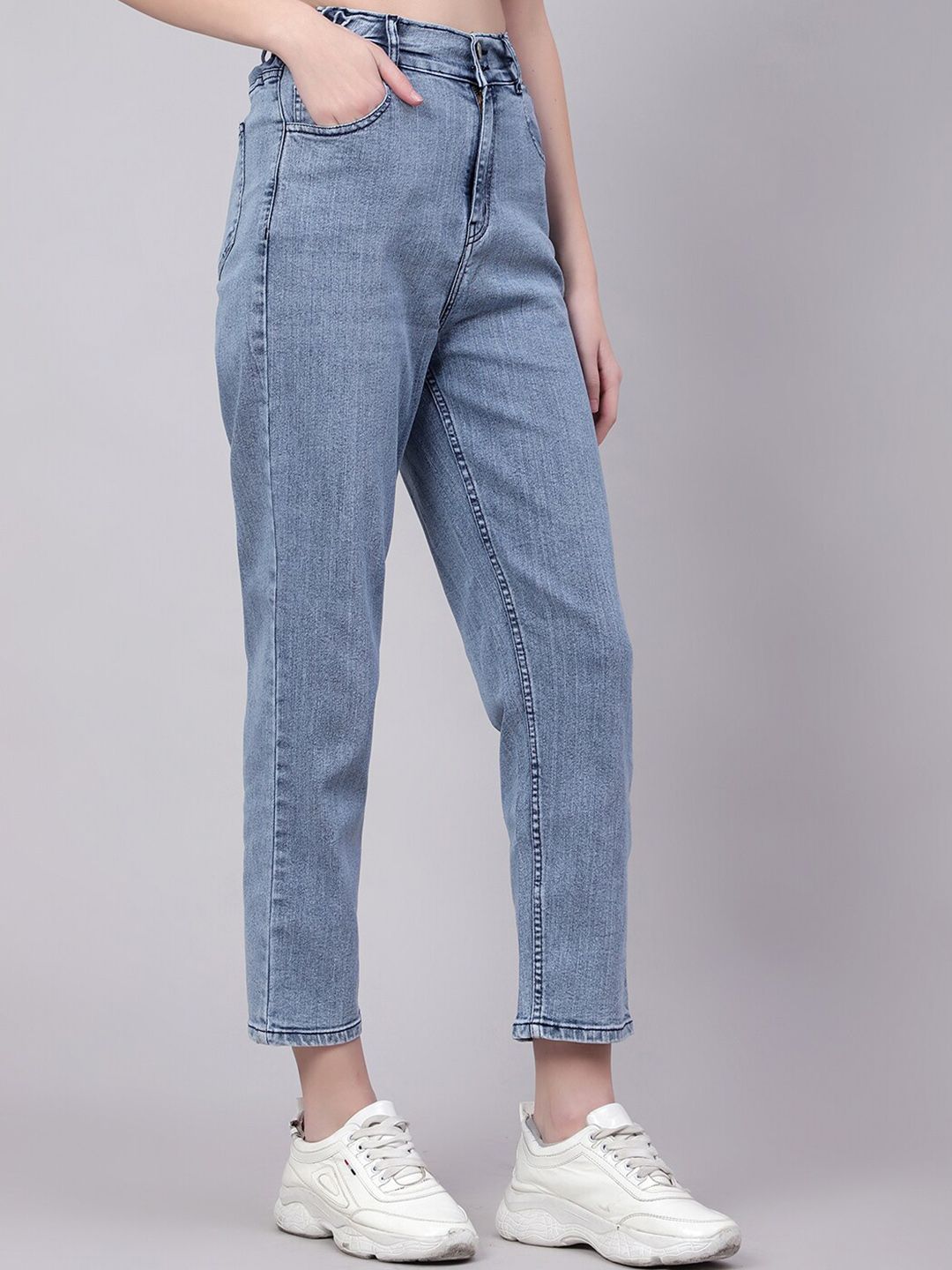 Kotty Women High-Rise Stretchable Cropped Jeans