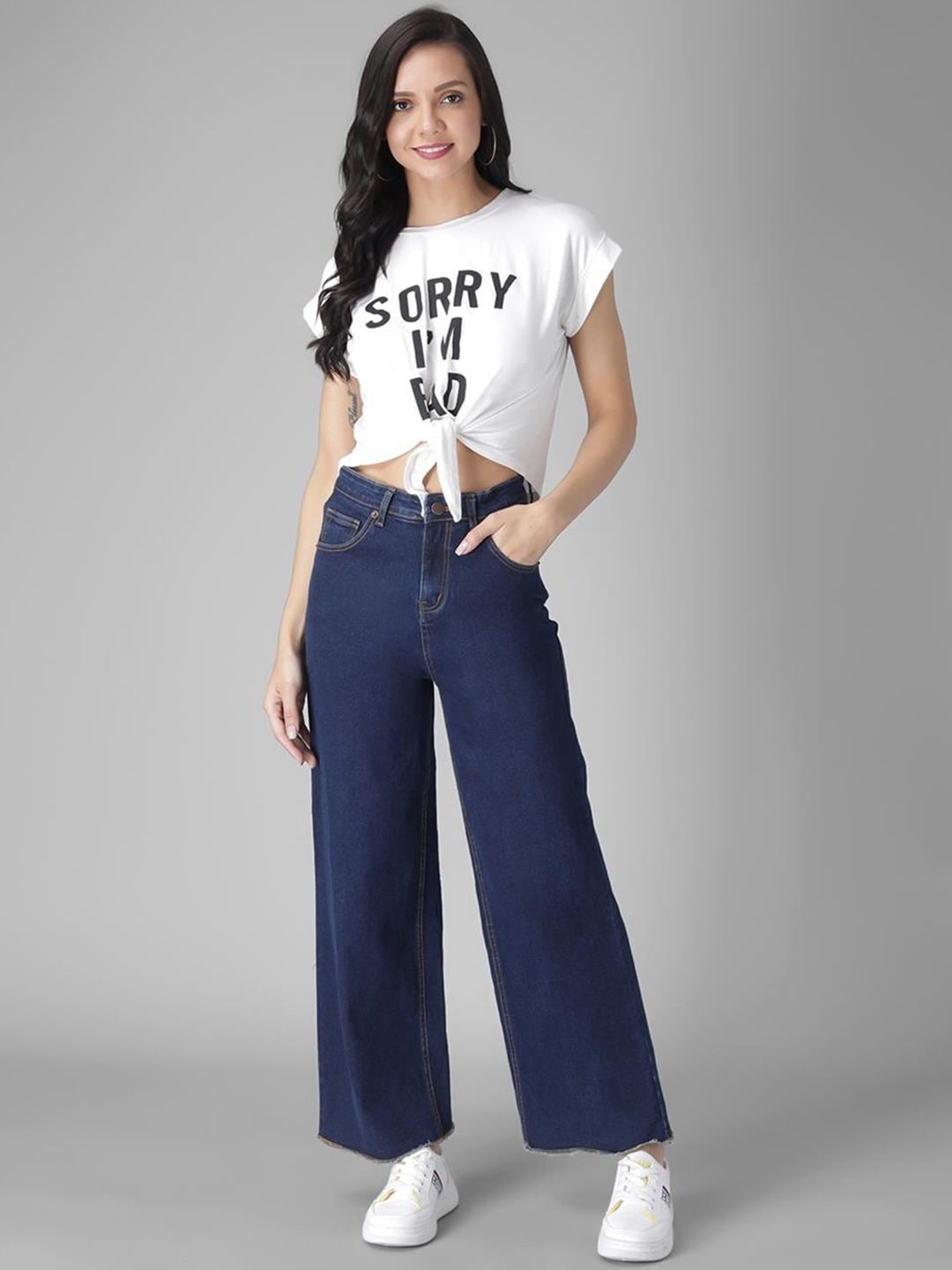 Kotty Women Pack Of 2 Jean Flared High-Rise Stretchable Jeans