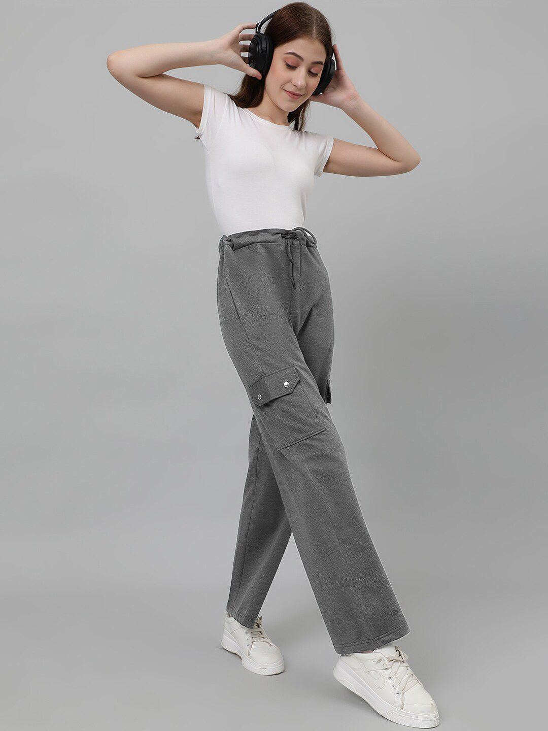 Kotty Women Cotton Mid-Rise Track Pants