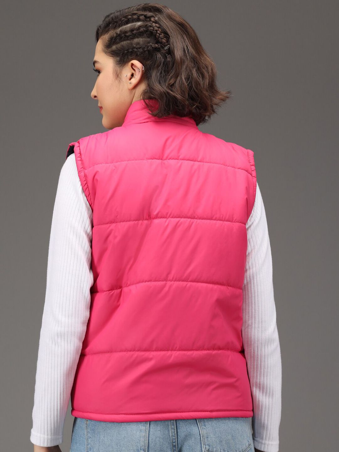 Kotty Women Pink Training or Gym Puffer Jacket