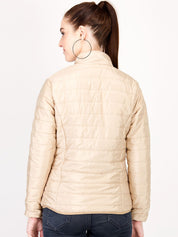 Kotty Women Beige Solid Insulator Puffer Jacket