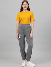 Kotty Women Relaxed Fit Mid Rise Track Pants