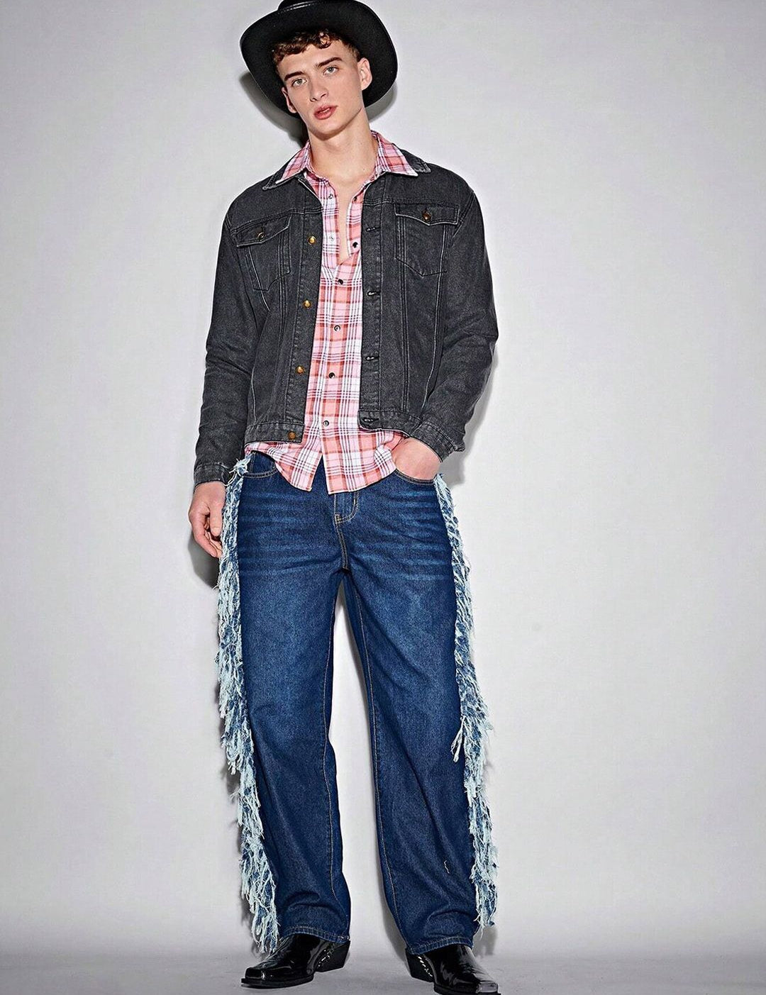 Kotty Black Washed Long Sleeves Denim Jacket