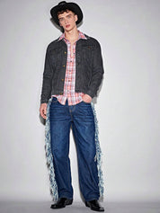 Kotty Black Washed Long Sleeves Denim Jacket