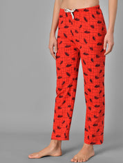 Kotty Women printed Cotton Low Rise Lounge Pants