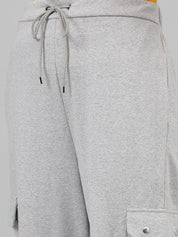 Kotty Women Grey Mid-Rise Straight-Fit Track Pants