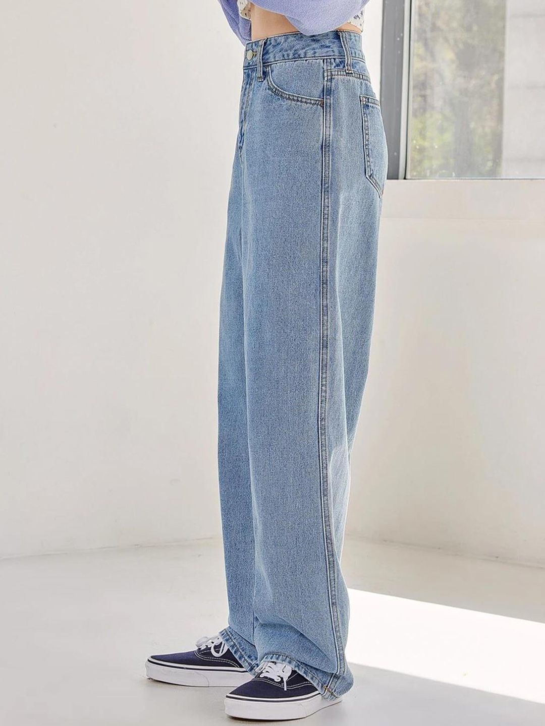 KOTTY Basics Women Jean Straight Fit High-Rise Stretchable Jeans